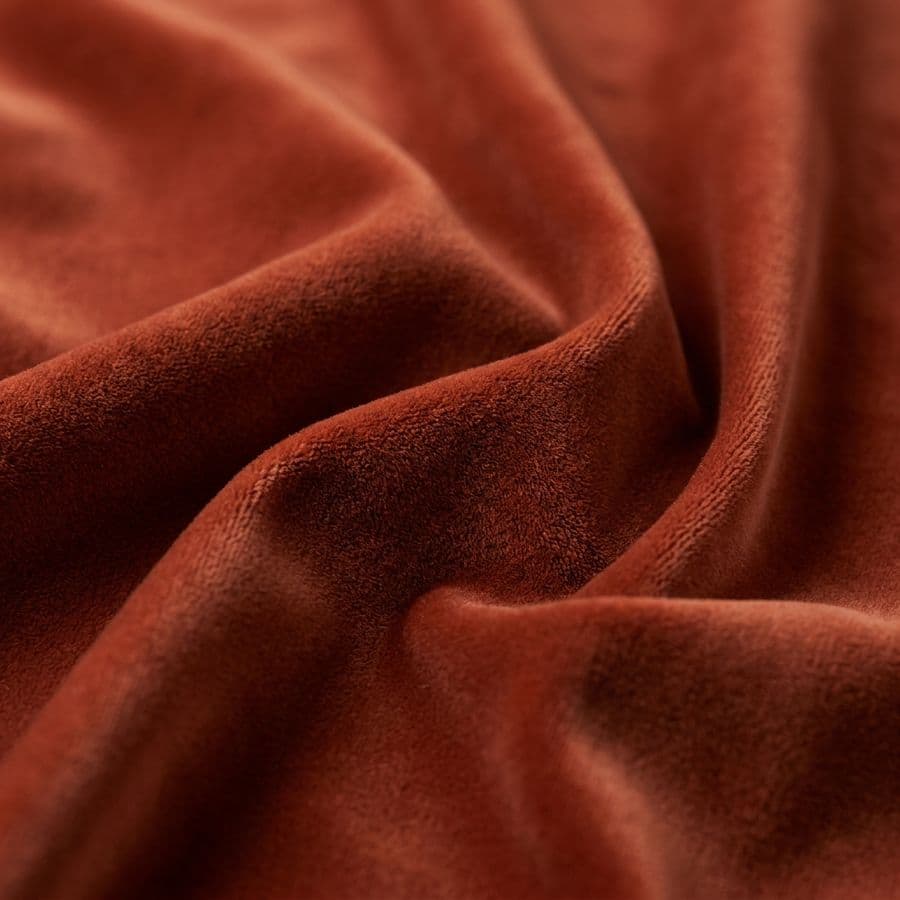Burnished Sable, Rust silk velvet