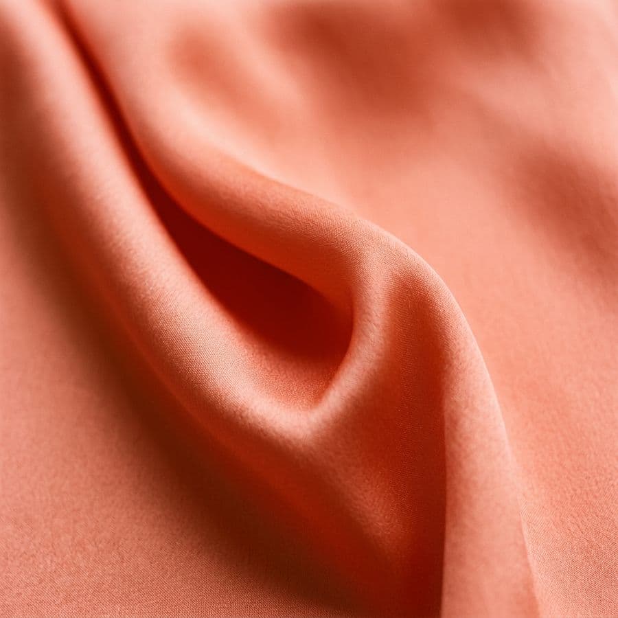 Radiant Pearl, Coral silk charmeuse